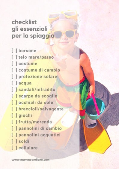 checklist spiaggia