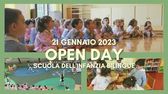 Open Day Scuola Infanzia bilingue Fondazione Grossman