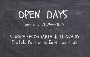 Open day scuole superiori II grado Milano
