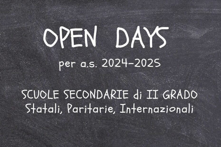 Open day scuole superiori II grado Milano