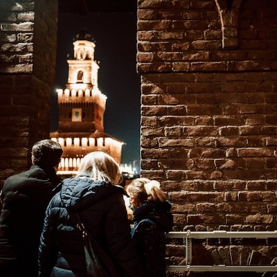 Tour delle Merlate del Castello Sforzesco per famiglie Tour delle Merlate Tour delle Merlate