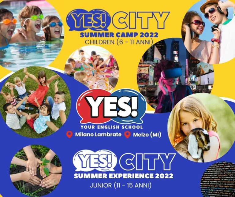 YES! City SUMMER Camp/Experience 2022: il giro del mondo a pochi passi da casa tua