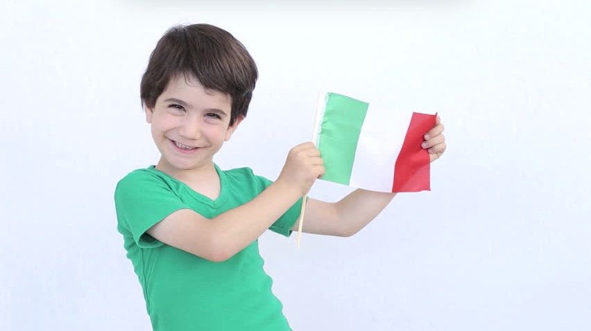 bandiera italiana per bambini