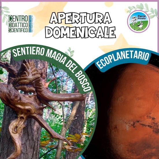 Apertura domenicale EcoPlanetario visita guidata e laboratori EcoPlanetario Apertura domenicale EcoPlanetario