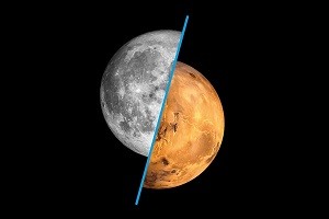 La luna E poi? Mostra sull'esplorazione spaziale la luna e poi mostra la luna e poi