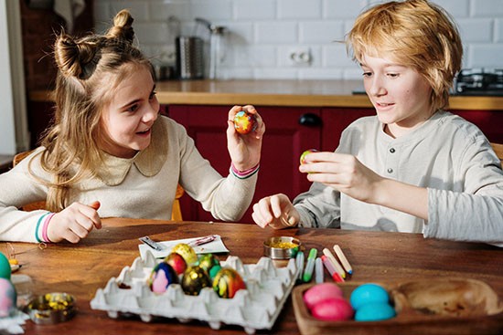 uova colorate di pasqua